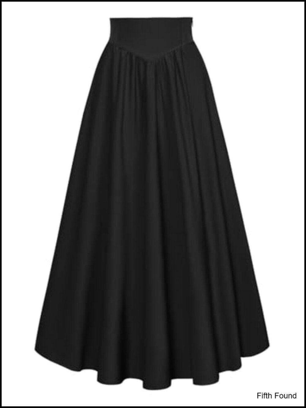 Renaissance Victorian Maxi Skirt Flowy A-Line Long Skirt Elastic Waist